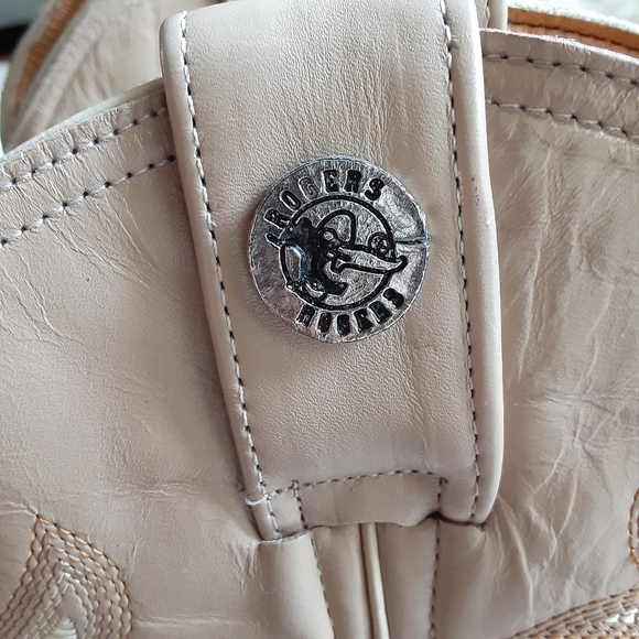 Tan Cream Rogers Boots Cowboy boots, size 7 - Picture 9 of 16